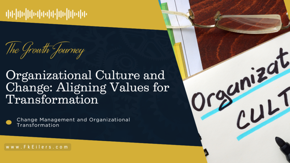 Business professionals collaborating in a modern office, aligning organizational culture and values to implement effective transformation strategies.