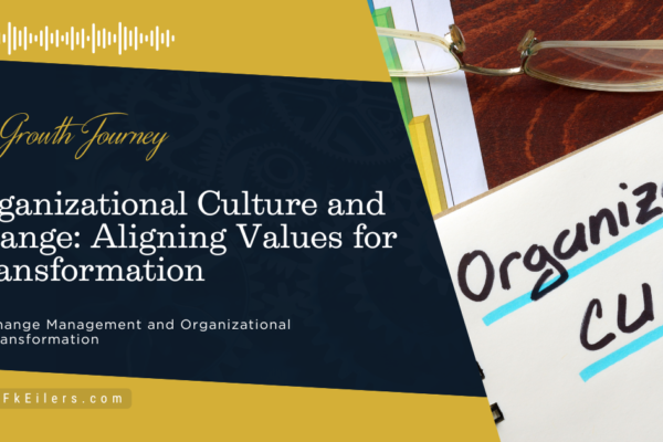 Business professionals collaborating in a modern office, aligning organizational culture and values to implement effective transformation strategies.